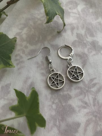 imusau.lt | parduodama rankų darbo auskarai // inverted pentagram earrings